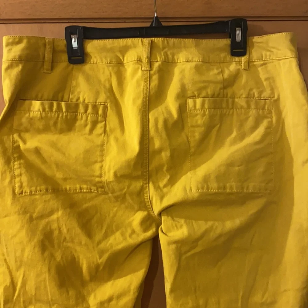Cabi Utility Trousers Pants 2021 Mustard Yellow Size 16 - Picture 9 of 13